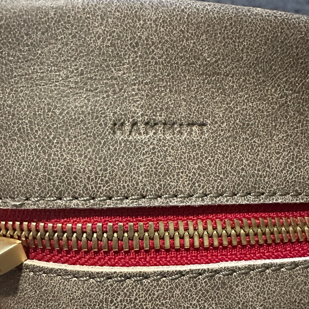 Hammitt Tony Small Crossbody in Pewter/Brushed Gold Red Zip - Picture 5 of 15